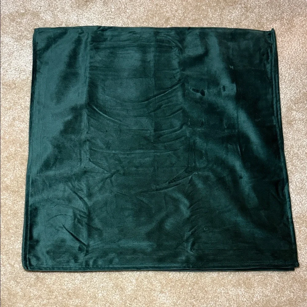 Holiday Green and Red Velvet Pillow Cases